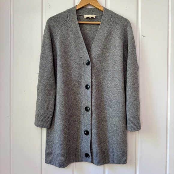 Sézane Quitterie Wool Cardigan Dress in Gray - Picture 3 of 6